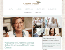 Tablet Screenshot of chestnutwoodsrehab.com